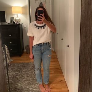 Jcrew gemmed shirt. Size medium.